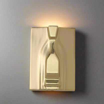 Golden Wave Wall Light