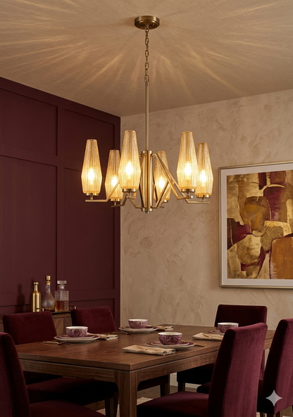 Bronze Cascade Pendant Hanging Light