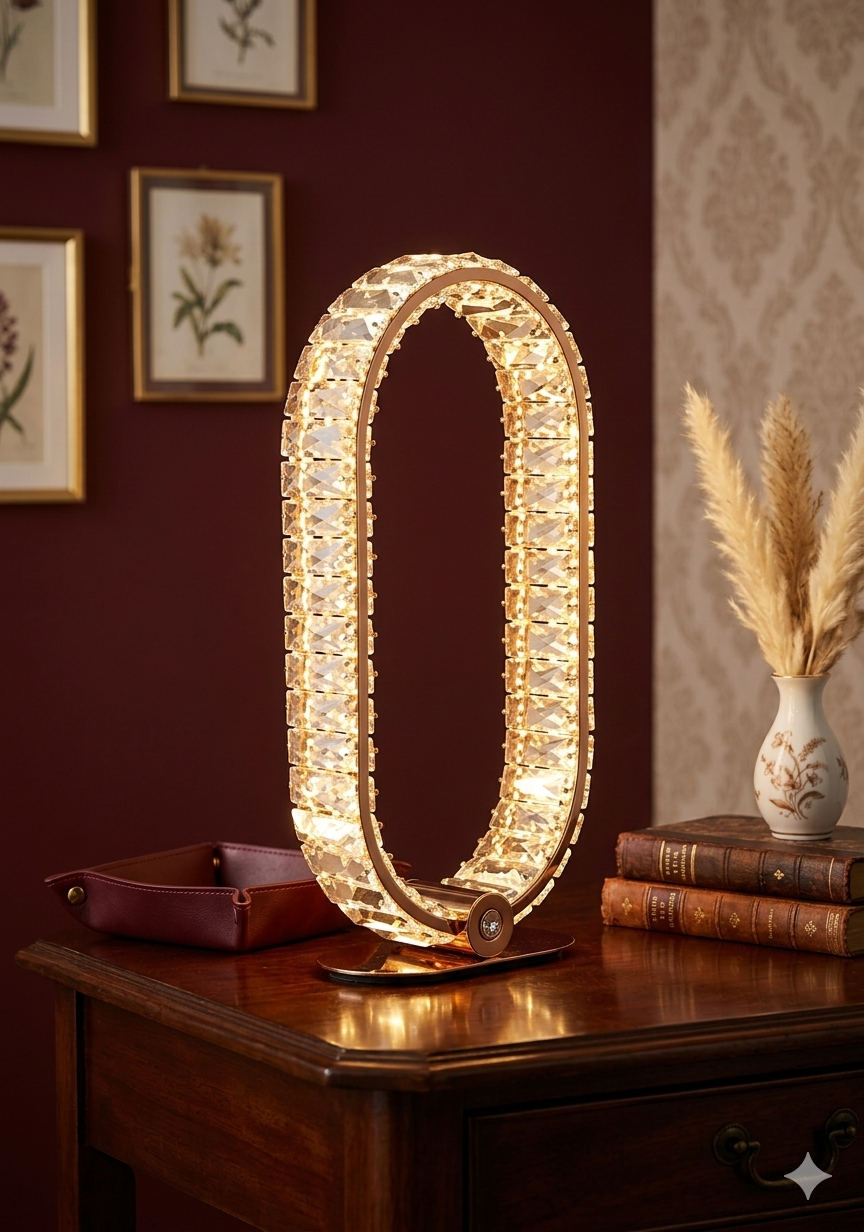 Crystal Halo Mirror