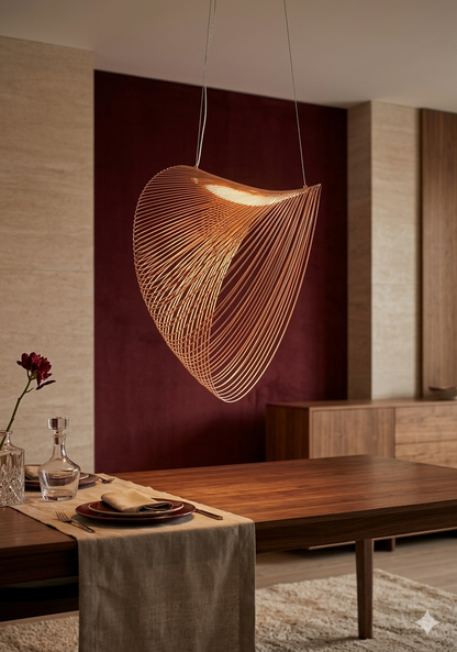 Conch Cane Pendant Light