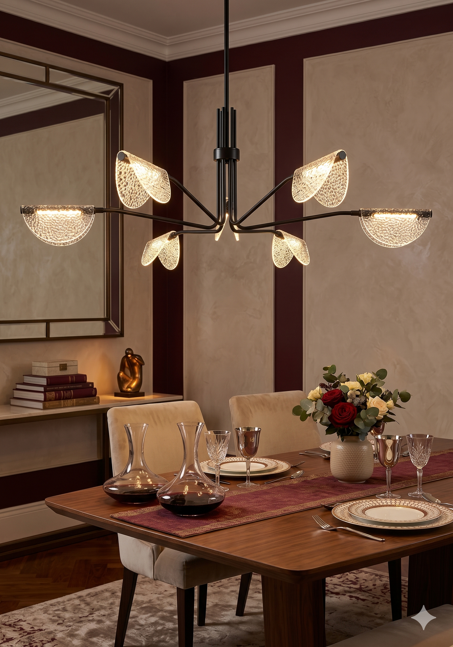 Glass Veil Hanging Light