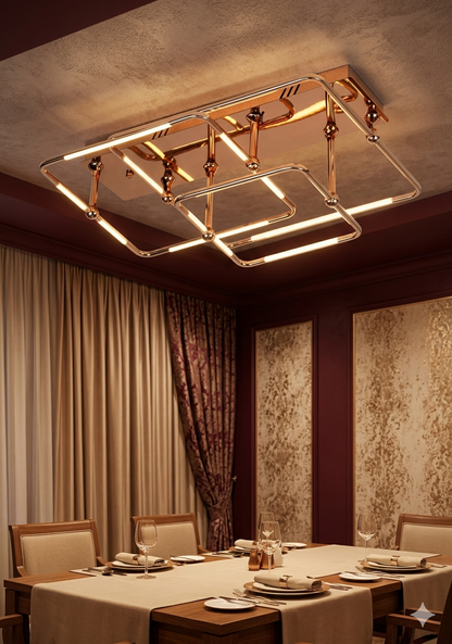 Edgy Ceiling Mounted Chandelier
