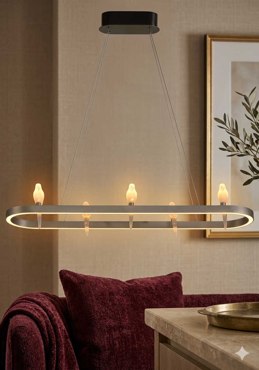 Parakeet rings Pendant Hanging Light